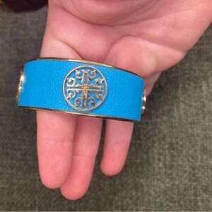 Tory Burch Blue Leather Bracelet